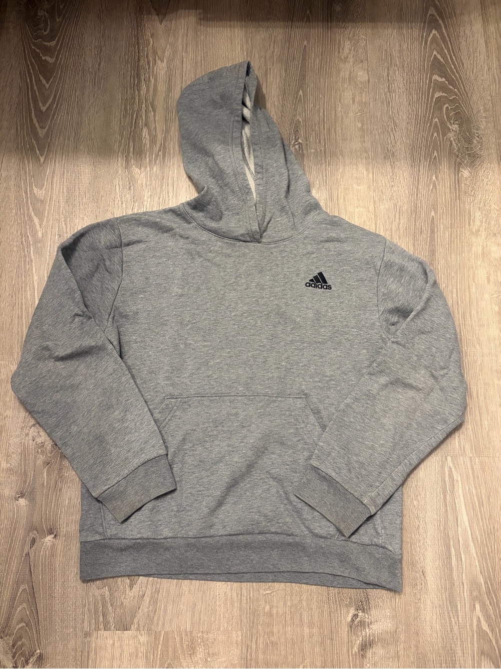 Girl's Adidas Gray Pullover Hoodie- Size Large- Pre-owned